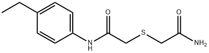 2-[(2-amino-2-oxoethyl)sulfanyl]-N-(4-ethylphenyl)acetamide Struktur