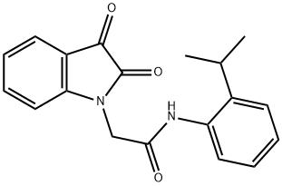 2-(2,3-dioxo-2,3-dihydro-1H-indol-1-yl)-N-(2-isopropylphenyl)acetamide Struktur