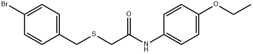 2-[(4-bromobenzyl)sulfanyl]-N-(4-ethoxyphenyl)acetamide Struktur