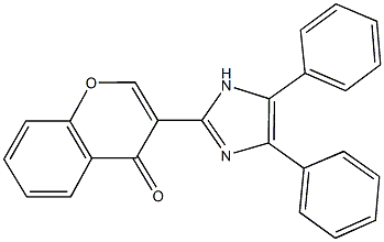 3-(4,5-diphenyl-1H-imidazol-2-yl)-4H-chromen-4-one Struktur