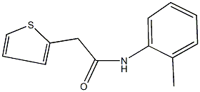 N-(2-methylphenyl)-2-(2-thienyl)acetamide Struktur