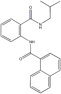 N-{2-[(isobutylamino)carbonyl]phenyl}-1-naphthamide Struktur