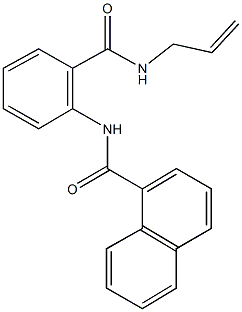 N-{2-[(allylamino)carbonyl]phenyl}-1-naphthamide Struktur