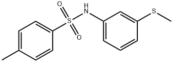 4-methyl-N-[3-(methylsulfanyl)phenyl]benzenesulfonamide Struktur