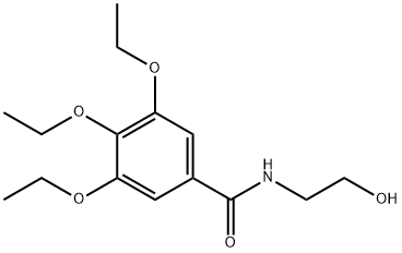 3,4,5-triethoxy-N-(2-hydroxyethyl)benzamide Struktur