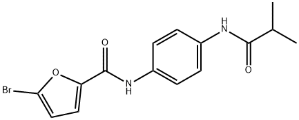 5-bromo-N-[4-(isobutyrylamino)phenyl]-2-furamide Struktur