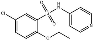 5-chloro-2-ethoxy-N-(4-pyridinyl)benzenesulfonamide Struktur