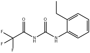 N-(2-ethylphenyl)-N'-(trifluoroacetyl)urea Struktur