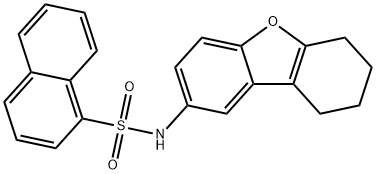 N-(6,7,8,9-tetrahydrodibenzo[b,d]furan-2-yl)-1-naphthalenesulfonamide Struktur