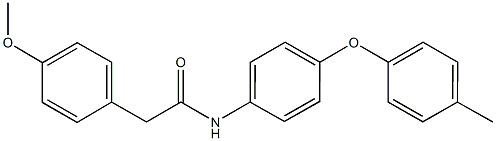 2-(4-methoxyphenyl)-N-[4-(4-methylphenoxy)phenyl]acetamide Struktur