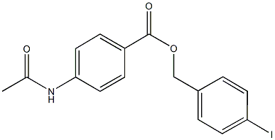 4-iodobenzyl 4-(acetylamino)benzoate Struktur