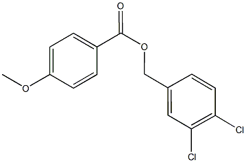 3,4-dichlorobenzyl 4-methoxybenzoate Struktur