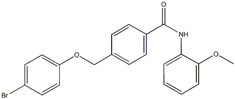 4-[(4-bromophenoxy)methyl]-N-(2-methoxyphenyl)benzamide Struktur