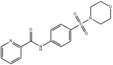 N-[4-(4-morpholinylsulfonyl)phenyl]-2-pyridinecarboxamide Struktur