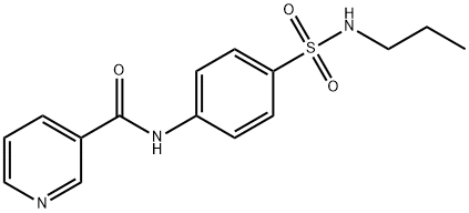 N-{4-[(propylamino)sulfonyl]phenyl}nicotinamide Struktur