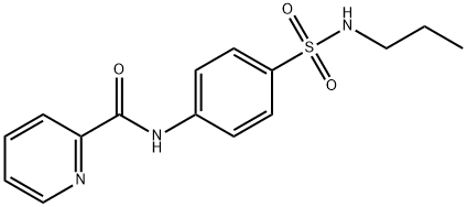 N-{4-[(propylamino)sulfonyl]phenyl}-2-pyridinecarboxamide Struktur