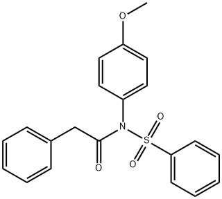 N-(4-methoxyphenyl)-N-(phenylacetyl)benzenesulfonamide Struktur