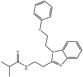 2-methyl-N-{2-[1-(2-phenoxyethyl)-1H-benzimidazol-2-yl]ethyl}propanamide Struktur