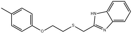 2-[(1H-benzimidazol-2-ylmethyl)sulfanyl]ethyl 4-methylphenyl ether Struktur