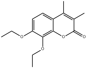 7,8-diethoxy-3,4-dimethyl-2H-chromen-2-one Struktur