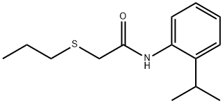 N-(2-isopropylphenyl)-2-(propylsulfanyl)acetamide Struktur