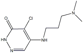 4-chloro-5-{[3-(dimethylamino)propyl]amino}-3(2H)-pyridazinone Struktur