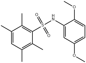 N-(2,5-dimethoxyphenyl)-2,3,5,6-tetramethylbenzenesulfonamide Struktur