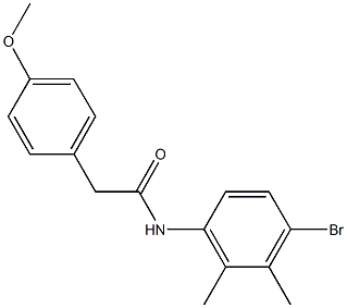 N-(4-bromo-2,3-dimethylphenyl)-2-(4-methoxyphenyl)acetamide Struktur