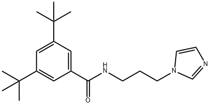 3,5-ditert-butyl-N-[3-(1H-imidazol-1-yl)propyl]benzamide Struktur