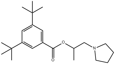 1-methyl-2-(1-pyrrolidinyl)ethyl 3,5-ditert-butylbenzoate Struktur