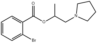 1-methyl-2-(1-pyrrolidinyl)ethyl 2-bromobenzoate Struktur