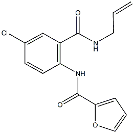 N-{2-[(allylamino)carbonyl]-4-chlorophenyl}-2-furamide Struktur