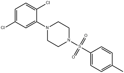 1-(2,5-dichlorophenyl)-4-[(4-methylphenyl)sulfonyl]piperazine Struktur