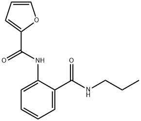 N-{2-[(propylamino)carbonyl]phenyl}-2-furamide Struktur