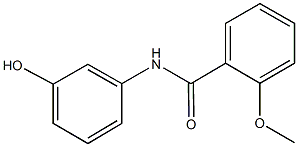 N-(3-hydroxyphenyl)-2-methoxybenzamide Struktur