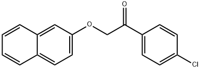 1-(4-chlorophenyl)-2-(2-naphthyloxy)ethanone Struktur