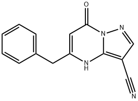 5-benzyl-7-oxo-4,7-dihydropyrazolo[1,5-a]pyrimidine-3-carbonitrile Struktur