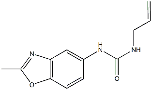 N-allyl-N'-(2-methyl-1,3-benzoxazol-5-yl)urea Struktur