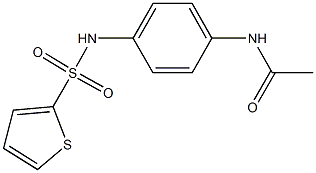 N-{4-[(2-thienylsulfonyl)amino]phenyl}acetamide Struktur