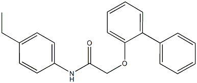 2-([1,1'-biphenyl]-2-yloxy)-N-(4-ethylphenyl)acetamide Struktur