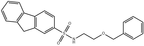 N-[2-(benzyloxy)ethyl]-9H-fluorene-2-sulfonamide Struktur