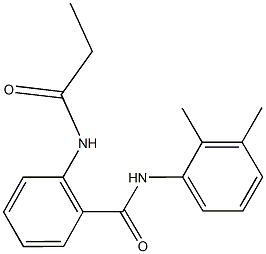 N-(2,3-dimethylphenyl)-2-(propionylamino)benzamide Struktur