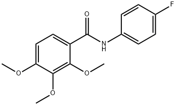 N-(4-fluorophenyl)-2,3,4-trimethoxybenzamide Struktur