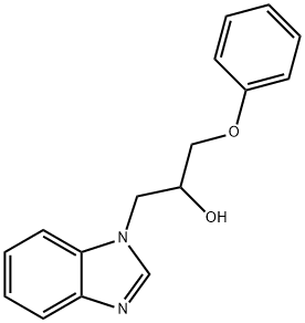 1-(1H-benzimidazol-1-yl)-3-phenoxy-2-propanol Struktur