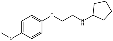 N-cyclopentyl-N-[2-(4-methoxyphenoxy)ethyl]amine Struktur