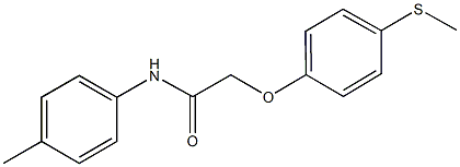 N-(4-methylphenyl)-2-[4-(methylsulfanyl)phenoxy]acetamide Struktur