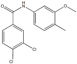 3,4-dichloro-N-(3-methoxy-4-methylphenyl)benzamide Struktur