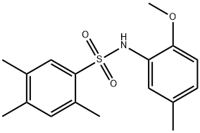 N-(2-methoxy-5-methylphenyl)-2,4,5-trimethylbenzenesulfonamide Struktur