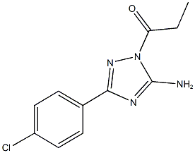 3-(4-chlorophenyl)-1-propionyl-1H-1,2,4-triazol-5-ylamine Struktur