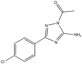 1-acetyl-3-(4-chlorophenyl)-1H-1,2,4-triazol-5-amine Struktur